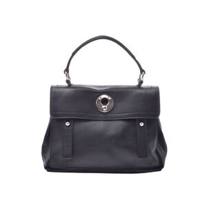 SAINT LAURENT Yves Muse Toe Black Calfskin Handbag
